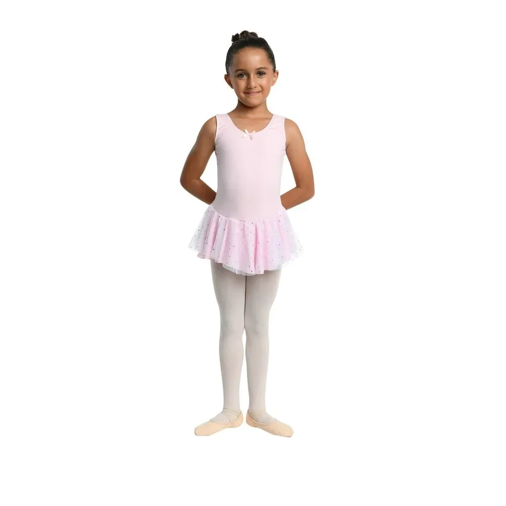 Pre-Owned Dance Leotard Dress Danz N Motion 264 Lavender Inter Child 6x-7 Balle